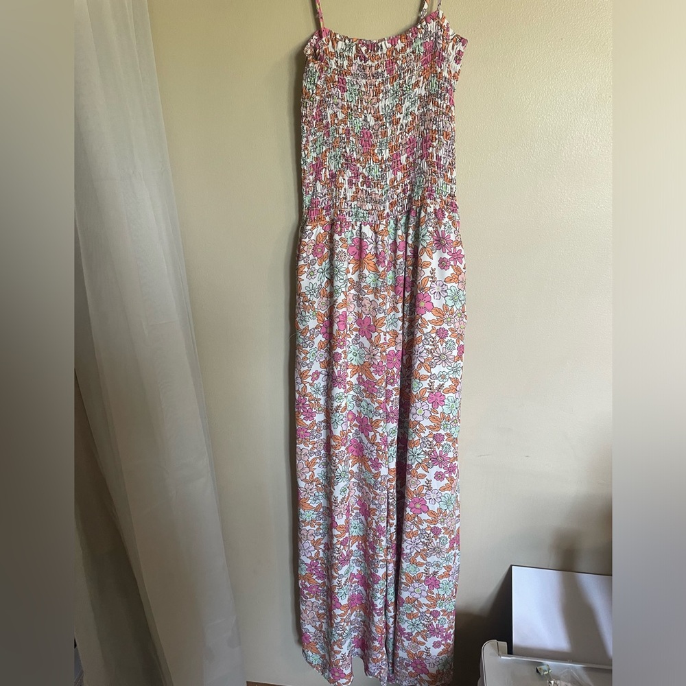 Pink Lily Floral Jumpsuit